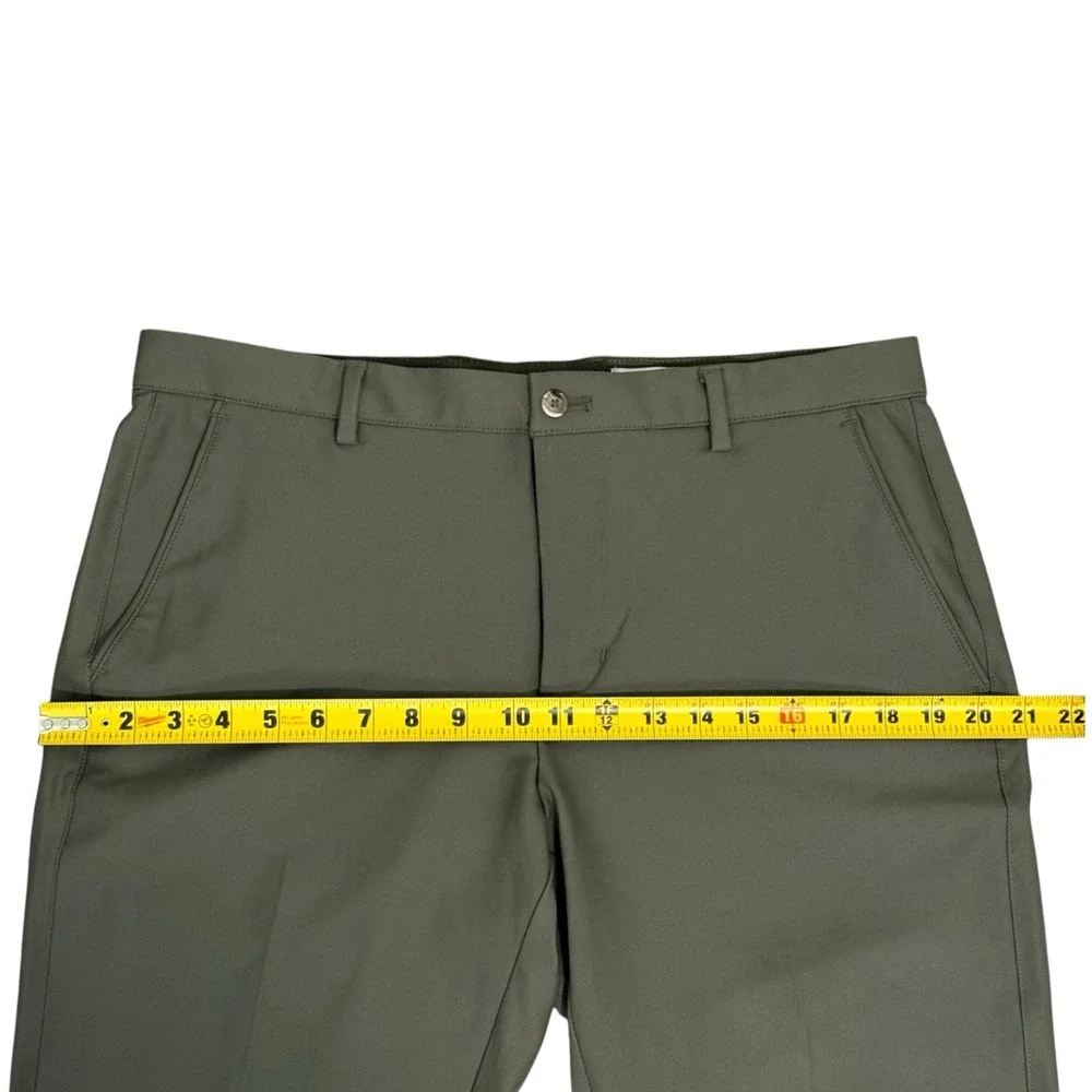 Greg Norman Men's Performance Golf Pants Size 36x32 Olive‎ Stretch Lightweight